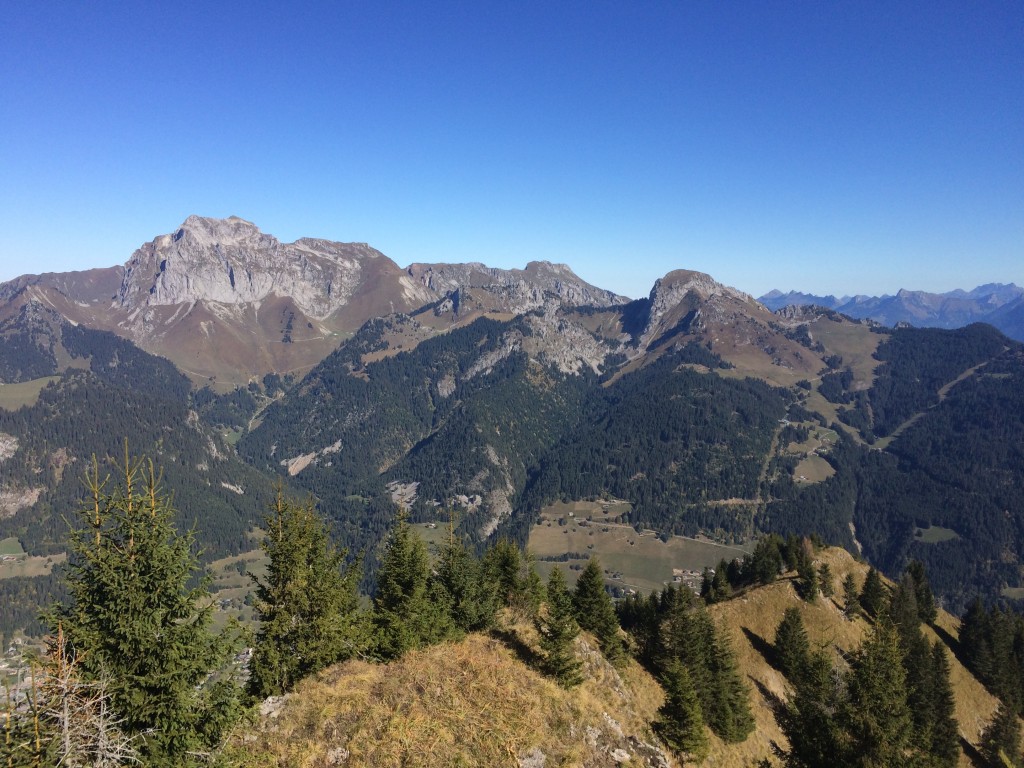 Départ de la Chapelle d'Abondance 1000 m, arrivée au Col de la Corne 2159 m, puis descente au pied du Mont de Grange. Observation : une martre, deux biches et une vingtaine de chamois.  