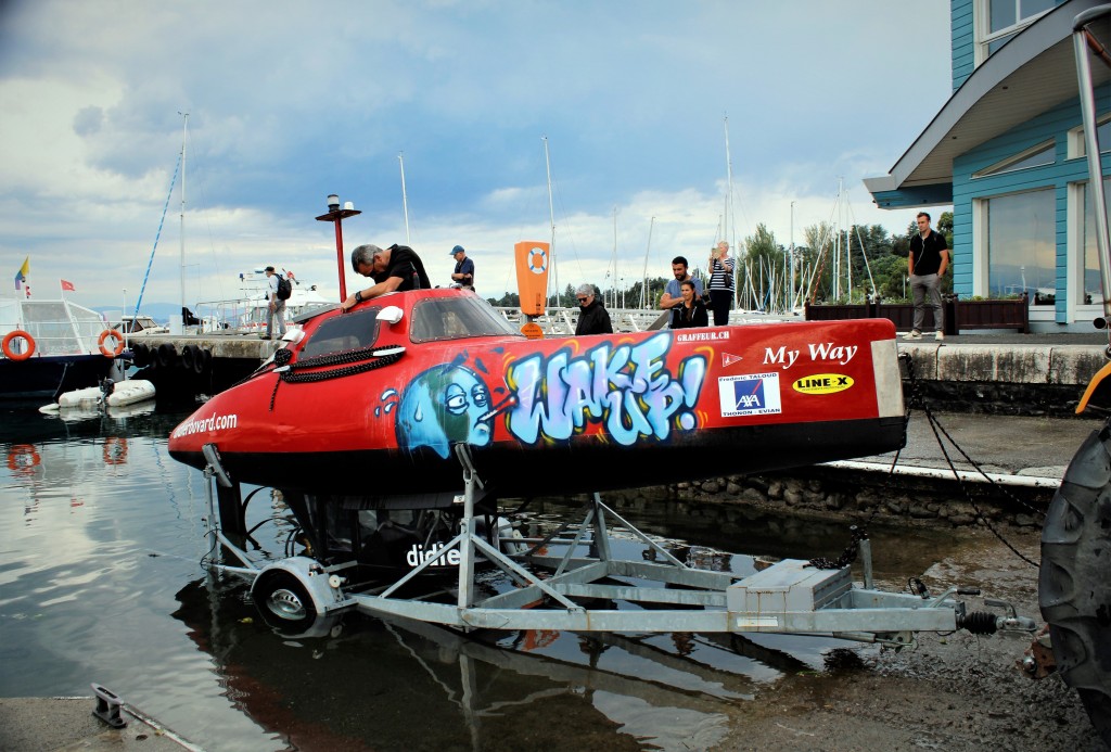 Première mise à l'eau. Photo Mannick Pansart.